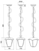 Immagine di Sospensione Per Esterno Lanterna Bianca Venta IP44 Trio Lighting