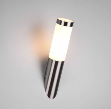 Immagine di Applique Esterna Cilindro Trioto Nichel E27 IP44 Trio Lighting