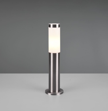 Immagine di Lampioncino Da Giardino Trioto Cilindro Grigio Nichel 45 cm Trio Lighting