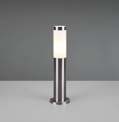 Immagine di Lampioncino Da Giardino Trioto Cilindro Grigio Nichel 45 cm Trio Lighting