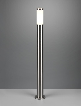 Immagine di Paletto Cilindro Grigio Nichel Da Giardino Trioto Trio Lighting