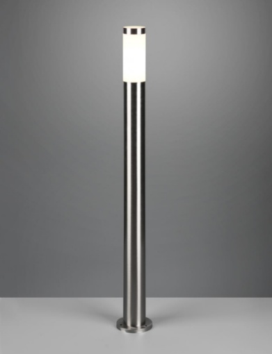 Immagine di Paletto Cilindro Grigio Nichel Da Giardino Trioto Trio Lighting
