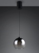 Immagine di Sospensione Vetro Fume Sfera 25cm Liora Trio