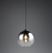 Immagine di Sospensione Vetro Fume Sfera 25cm Liora Trio