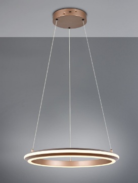 Immagine di Lampadario Rotondo Moka Amador Led CCT 34w Dimmerabile Trio