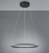 Immagine di Lampadario Amador Nero Per Soggiorno Led 48w CCT Switch Dimmer Trio
