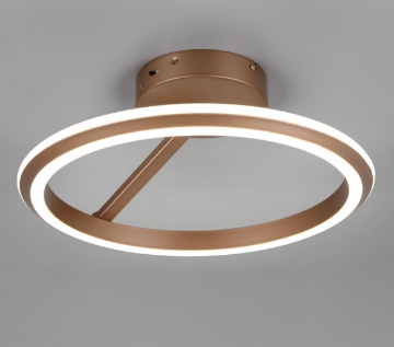 Immagine di Plafoniera Disco Led 34w CCT 2700k-4000k Dimmerabile Amador Moka Trio