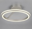 Immagine di Plafoniera Rotonda Nichel Led 34w CCT Dimmer Amador Trio