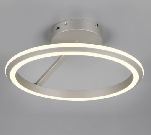 Immagine di Plafoniera Rotonda Nichel Led 34w CCT Dimmer Amador Trio
