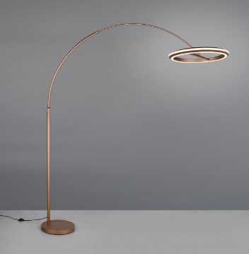 Immagine di Piantana ad Arco Led 21w Dimmerabile Moka Amador Trio