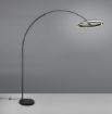 Immagine di Piantana Led Curva Arco Nero 21w CCT Dimmerabile Amador Trio