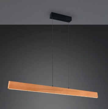 Immagine di Lampadario In Legno Da Tavolo Led CCT Dimmerabile Edgewood Trio