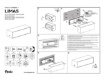 Immagine di Applique Esterna 30 cm Biemissione Led CCT 40w IP65 Limas Redo