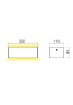 Immagine di Applique Esterna 30 cm Biemissione Led CCT 40w IP65 Limas Redo