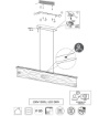 Immagine di Lampadario Legno Kalea Led 39w 3000k Dimmerabile Trio