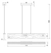 Immagine di Lampadario Legno Kalea Led 39w 3000k Dimmerabile Trio
