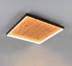 Immagine di Plafoniera Quadrata Legno Led Dimmerabile 41w 3000k Kalea Trio