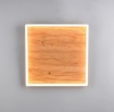 Immagine di Plafoniera Quadrata Legno Led Dimmerabile 41w 3000k Kalea Trio