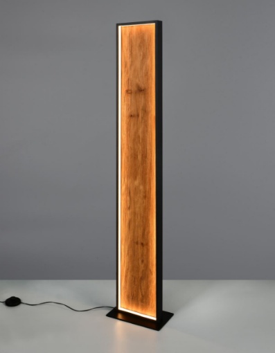 Immagine di Piantana Led Dimmerabile in Legno 35w 3000k Kalea Trio