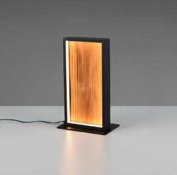 Immagine di Lampada Da Tavolo in Legno Led Dimmer 3000k Kalea Trio