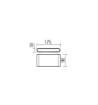 Immagine di Applique Sottile Da Esterno Klippe 175mm Biemissione Led 13w 3000k Redo