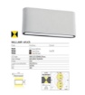 Immagine di Applique Sottile Da Esterno Klippe 175mm Biemissione Led 13w 3000k Redo
