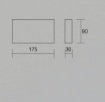 Immagine di Applique Biemissione Per Esterni LED 20w 3000k Wallet Bianco IP54 Isyluce 504W