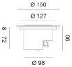 Immagine di Incasso Calpestabile Da Pavimento Esterno Rotondo IP67 Led Gx53 GES260