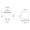 Immagine di Segnapassi Rotondo Incasso Pavimento Esterno IP67 Orientabile GES272 Gea Led