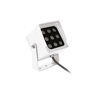 Immagine di Faretto Quadrato Orientabile Da Giardino Led 18w CCT Ottica 40° IP65 Gea