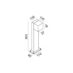 Immagine di Paletto Giardino Squadrato 50 cm Led 10w CCT Luce Regolabile IP65 Gea