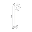 Immagine di Paletto Da Giardino 80 cm Led 10w CCT Ottica Regolabile IP65 Gea