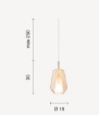Immagine di Lampadario Soggiorno Thelma Base Nera Con 6 Vetri Fume Trasparente Ondaluce