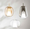 Immagine di Lampadario Thelma 3 Luci Base Oro Con Vetri Colorati Ondaluce