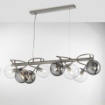 Immagine di Lampadario Globe 8 Luci Sfere Vetro Per Soggiorno Moderno