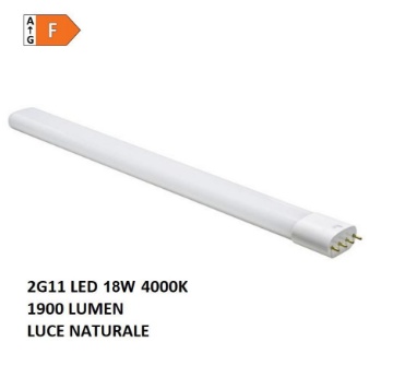 Immagine di Lampada Led Tubolare 2G11 18W 4000K 1900 Lumen Luce Naturale Life