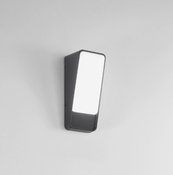 Immagine di Applique Led Inclinata IP65 Antracite 14w Luce Calda 3000k