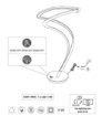 Immagine di Lumetto Spirale Bianca Led Touch Dimmer CCT Nala Trio