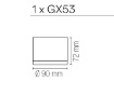 Immagine di Faretto Da Soffitto Esterno Rotondo Led Gx53 IP54