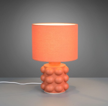 Immagine di Abat Jour Moderna Kate Ceramica Arancione Trio