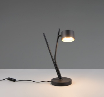 Immagine di Lampada Da Tavolo Nera Orientabile Led Gx53 Coda Trio