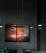 Immagine di Lampadario Coda Nero 6 Faretti Orientabili Per Tavolo Led Gx53 Trio