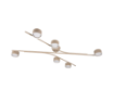Immagine di Plafoniera 6 Faretti Orientabili Beige Coda Trio