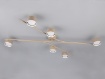 Immagine di Plafoniera 6 Faretti Orientabili Beige Coda Trio