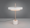 Immagine di Lampada Da Tavolo Keaton Grigio Oro Led 12w CCT Dimmerabile Trio