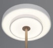Immagine di Lampada Da Tavolo Keaton Grigio Oro Led 12w CCT Dimmerabile Trio