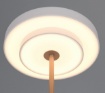 Immagine di Lampada Da Tavolo Keaton Grigio Oro Led 12w CCT Dimmerabile Trio