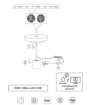 Immagine di Lampada Da Tavolo Keaton Grigio Oro Led 12w CCT Dimmerabile Trio