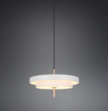 Immagine di Sospensione Da Tavolo Keaton Grigio Led CCT Switch Dimmer Trio