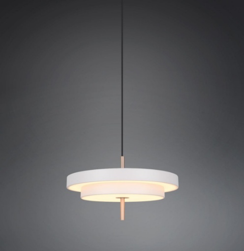 Immagine di Sospensione Da Tavolo Keaton Grigio Led CCT Switch Dimmer Trio